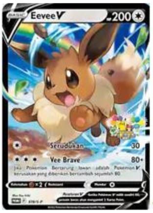 POKEMON Indonesian Eevee V 378/S-P Jakarta Festival Sealed Promo Card