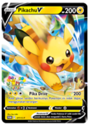 Pokemon Card Pikachu V Jakarta Festival 377/S-P Promo Indonesia SEALED