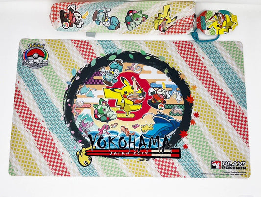 Pokemon World Championships 2023 Yokohama Japan Pikachu And Starter Playmat